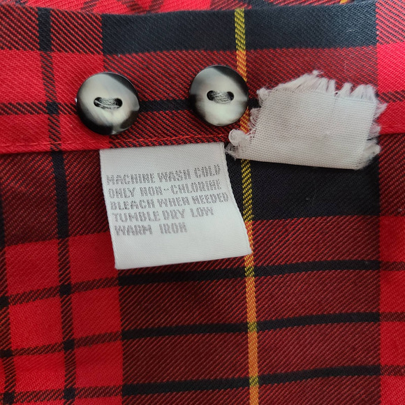 Foxcroft Rhea Plaid Cotton Blend Button-Up Long Sleeve Shirt-Size 14 - Picture 6 of 9